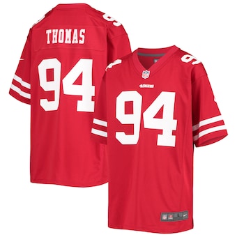 youth nike solomon thomas scarlet san francisco 49ers game p